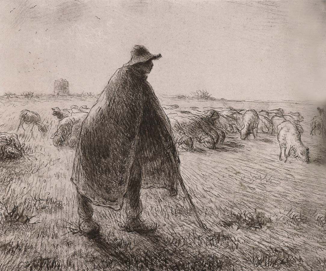 Shepherden in the field